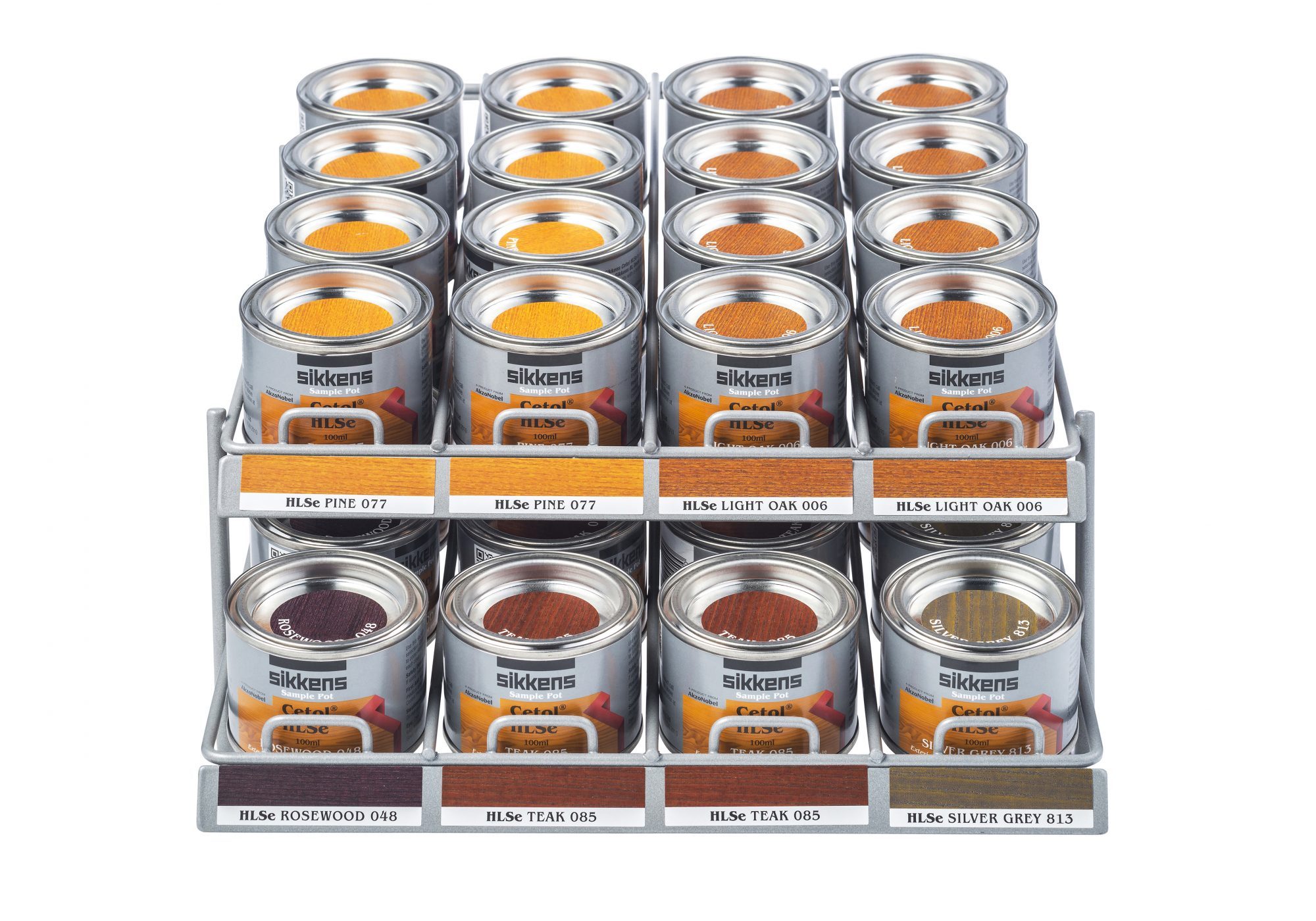 Sikkens timber stain sample pots