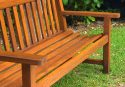 Outdoor timber bench restored with Sikkens timber stains